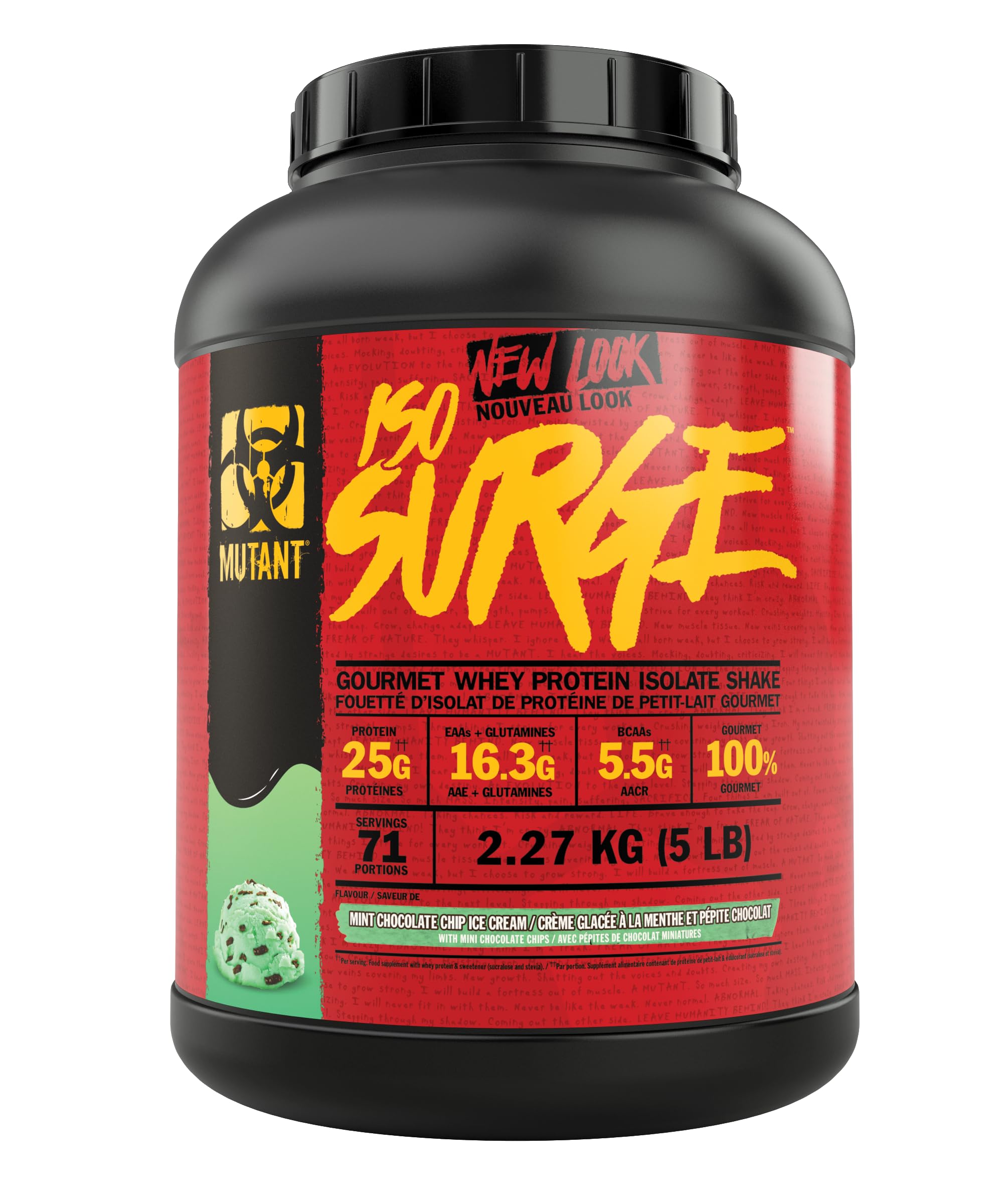 Mutant Iso Surge 2.27 kg Mint Chocolate Crisp Whey Protein Powder - Premium Muscle Recovery & Post-Workout Supplement for Athletes & Bodybuilders