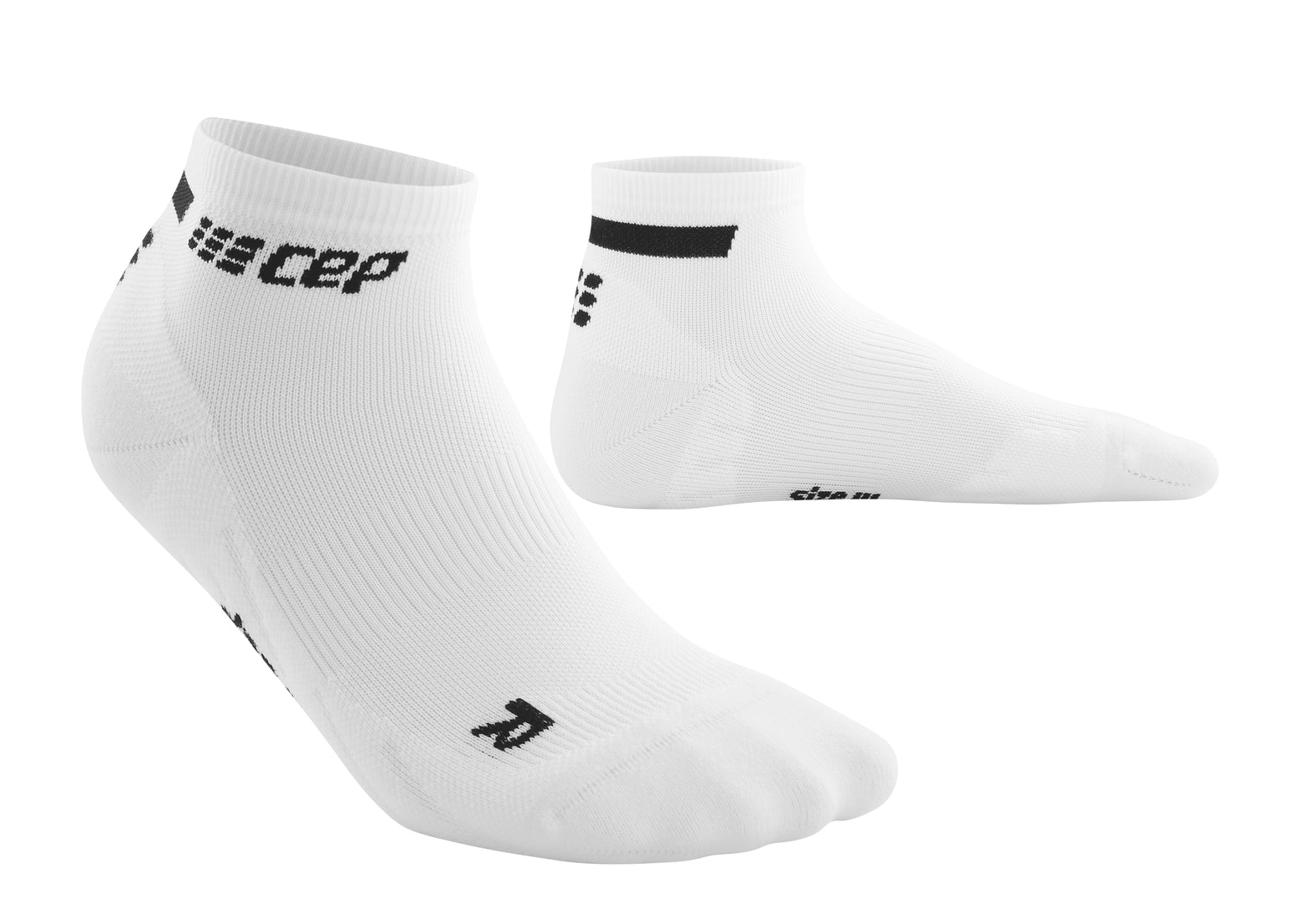 CEP Women's Low Cut Running Socks V4 - Breathable Athletic Socks for Jogging & Workouts - White Performance Socks for Marathon, Gym & Daily Wear