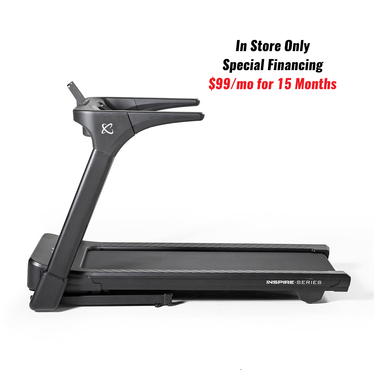 Inspire T4 Folding Treadmill with Tablet Holder - Compact Home Exercise Equipment for Running & Walking - Perfect for Small Spaces & Apartment Workouts