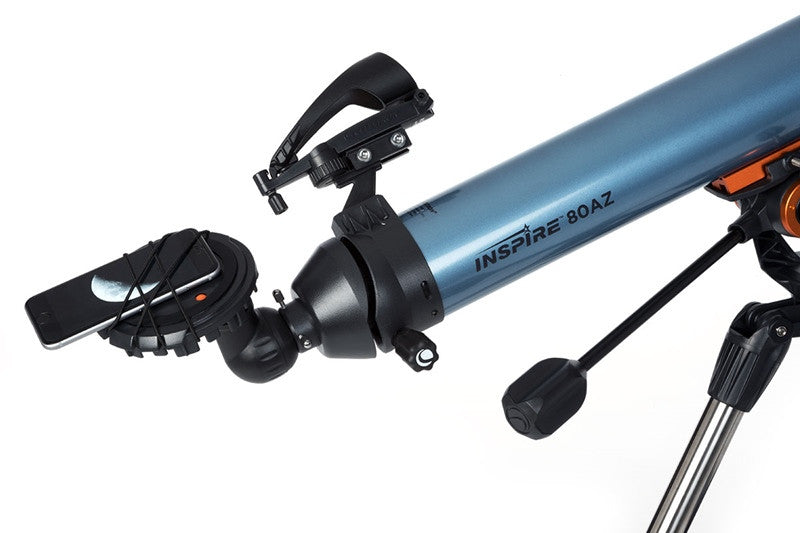 Celestron Inspire 80AZ Refractor Telescope - 80mm Aperture Astronomy Telescope for Beginners & Adults, Portable for Stargazing, Bird Watching & Travel - Perfect for Backyard, Camping & Outdoor Adventures