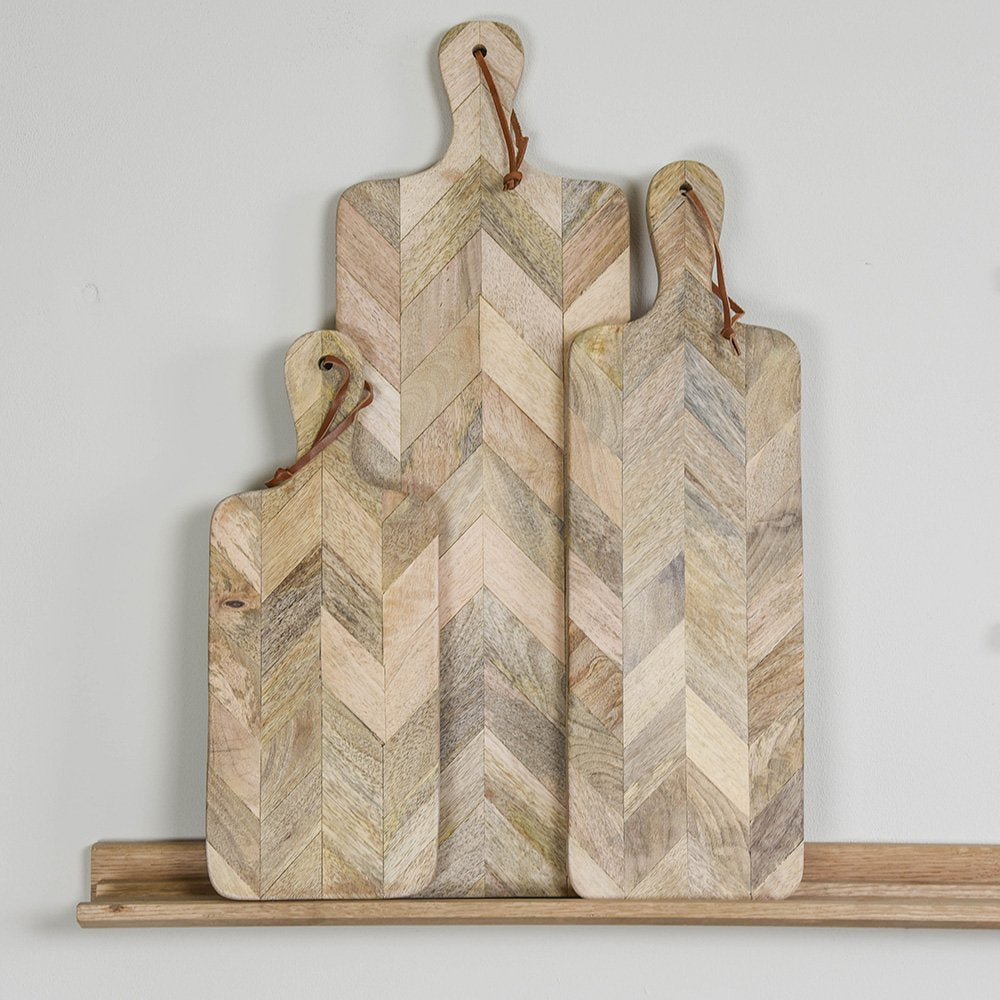 Premium Mango Wood Herringbone Cutting Board - Durable Kitchen Chopping Block for Meat, Vegetables & Cheese - Perfect for Home Cooking, BBQ & Gift Giving