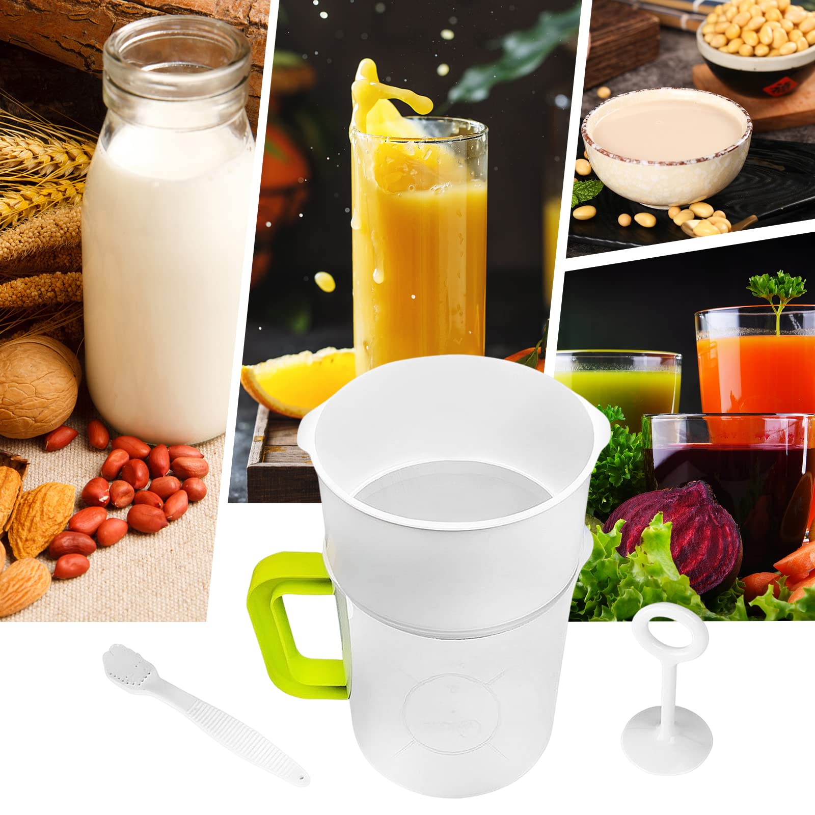 1.5 Quart Food Strainer & Yogurt Maker - Nut Milk Bag Replacement, Soy Milk & Juice Filter - Perfect for Home Chefs - Ideal for Almond Milk, Greek Yogurt & Cold Brew Coffee Making