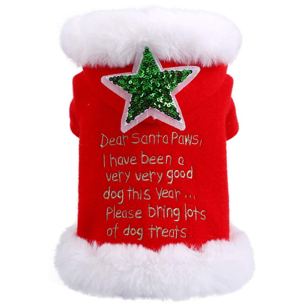 Warm Christmas Pet Costume for Dogs & Cats - Holiday Outfit Fun