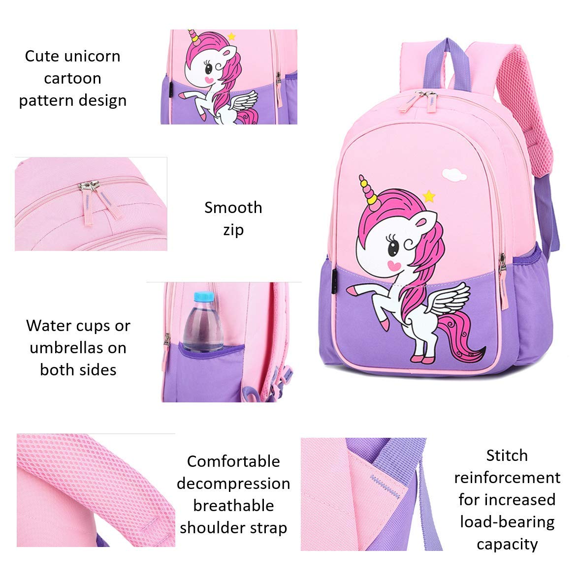 Kids Preschool Kindergarten Backpack - Lightweight Cool Cute Cartoon Travel Backpack with Lunch Bag for Boys & Girls | Perfect for School, Daycare, Travel & Outdoor Adventures