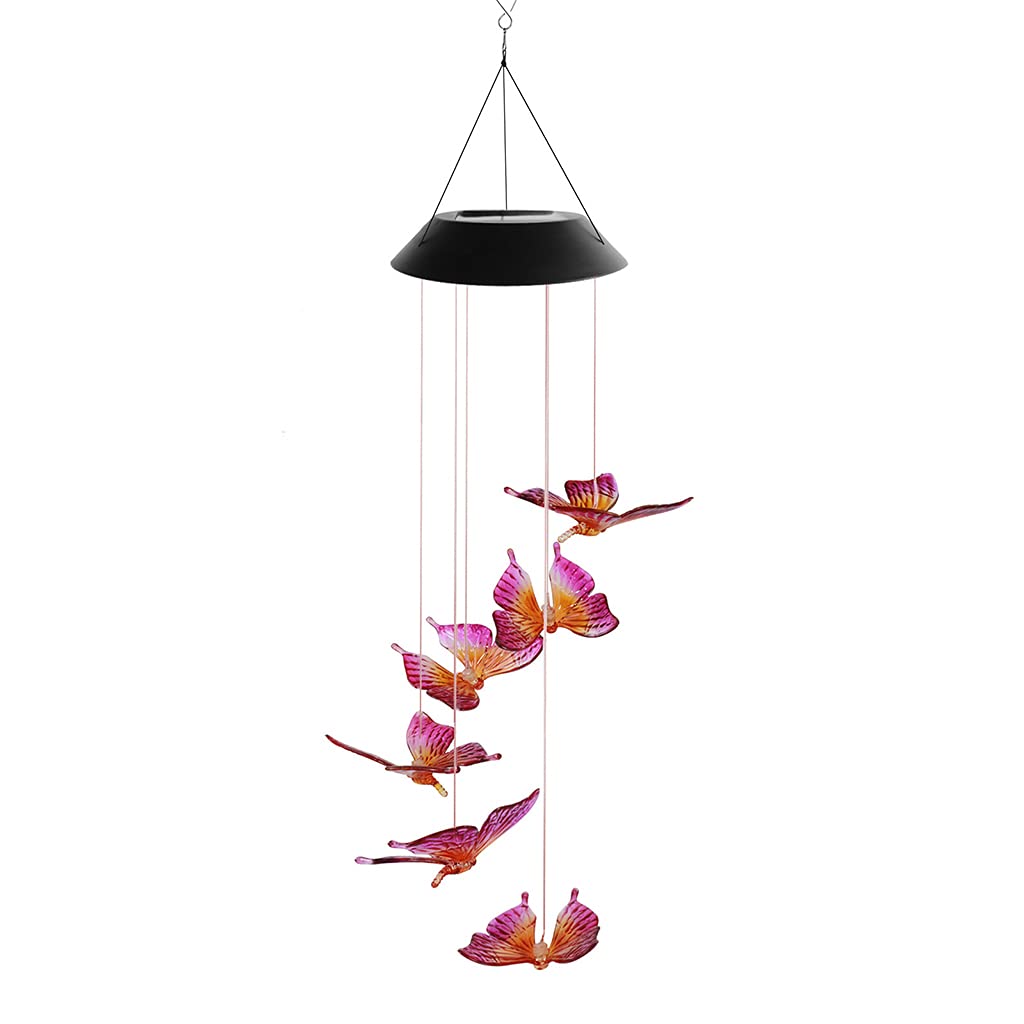 Solar-Powered Wind Chimes for Outdoor Garden Decor - Elegant Solar Luminous Wind Chimes for Patio, Yard & Home Decoration - Perfect Gift for Garden Lovers & Relaxing Ambience