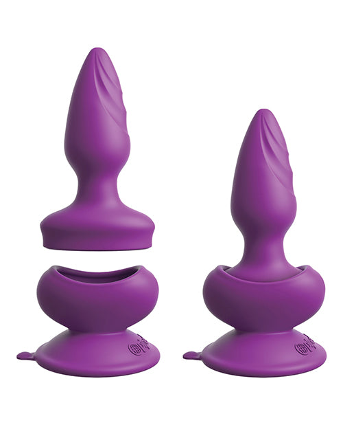 3Some Wall Banger Silicone Rechargeable Remote Control Anal Plug - Purple | Waterproof & Wireless Vibrating Butt Plug for Couples Play & Solo Use | Perfect for BDSM, Roleplay & Spicing Up Your Sex Life