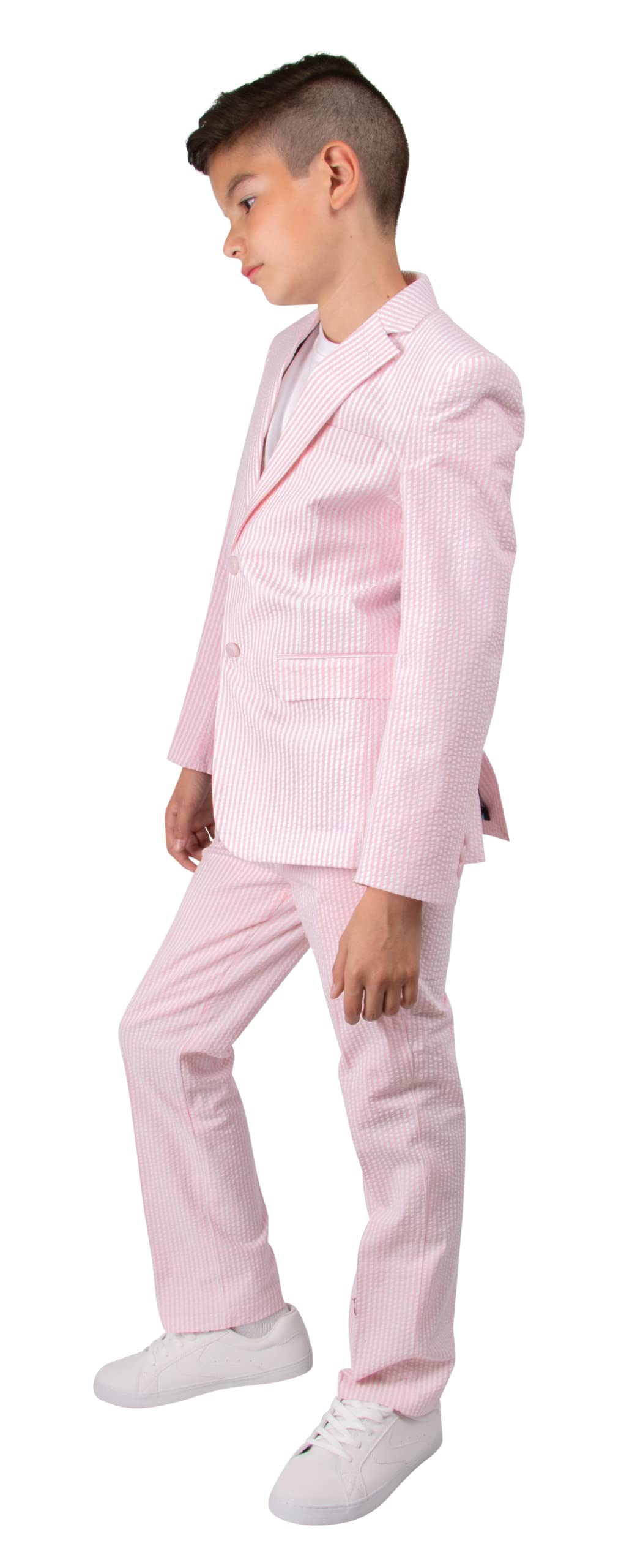 Boys' 2-Piece Slim Fit Formal Suit Set - Classic Wedding & Party Blazer & Pants for Kids - Perfect for Special Occasions, School Events & Family Photos