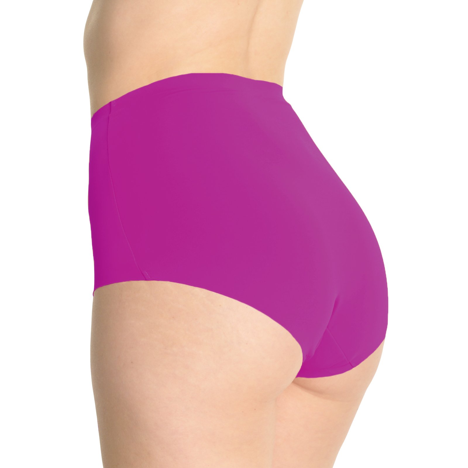Angelina Women's Seamless Laser Cut Invisible Panties - 6 Pack Ultra Soft Nylon Underwear for Everyday Comfort & No Show Wear