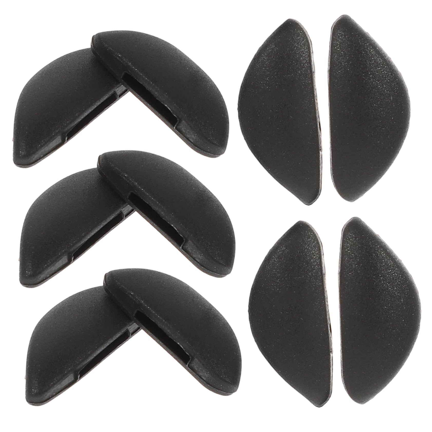 10 Pairs Silicone Nose Pads for Glasses - Soft Comfortable Eyewear Nose Cushions - Replacement Nose Pads for Eyeglass Frames Repair - Perfect for Reading, Computer Use and Daily Wear
