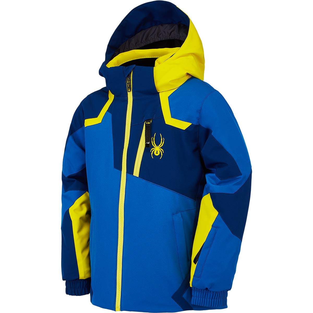 Spyder Kids Boys Mini Leader Jacket - Waterproof Winter Jacket for Toddler & Little Kids (Ages 4-6) | Old Glory/Abyss Color | Outdoor Snow Play, Skiing & Cold Weather Protection