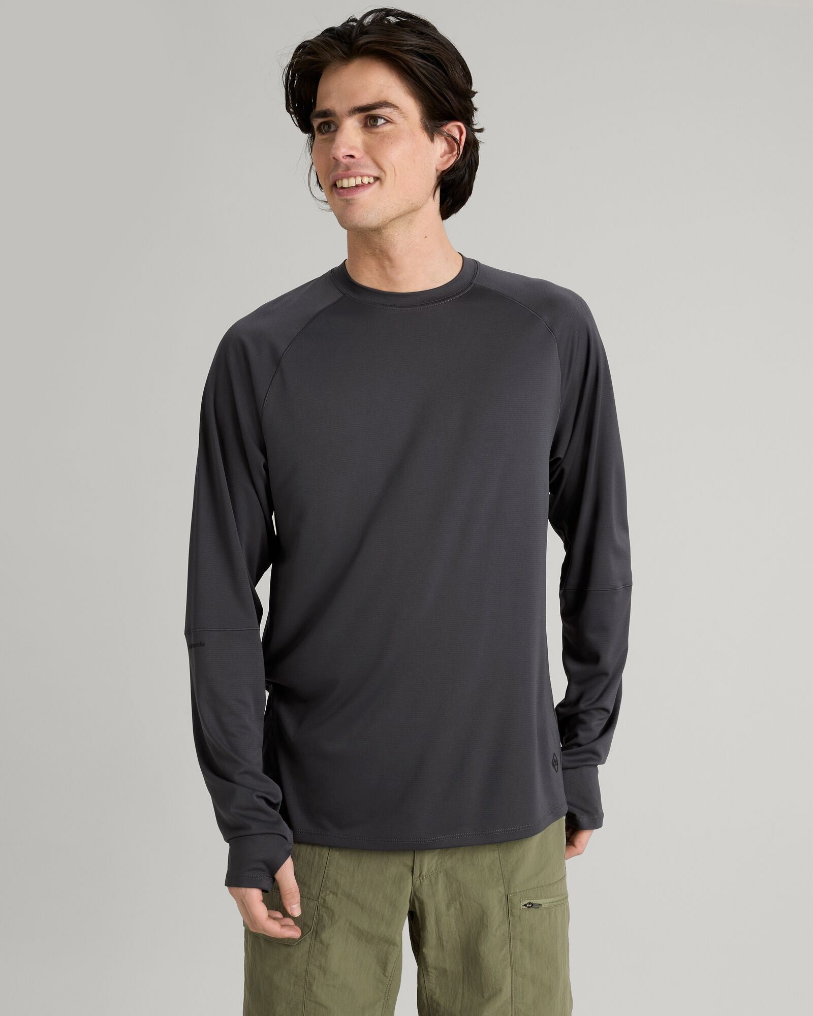 Men's SUN Stopper UPF 50+ Long Sleeve Shirt - Graphite UV Protection Top for Hiking, Fishing & Outdoor Activities