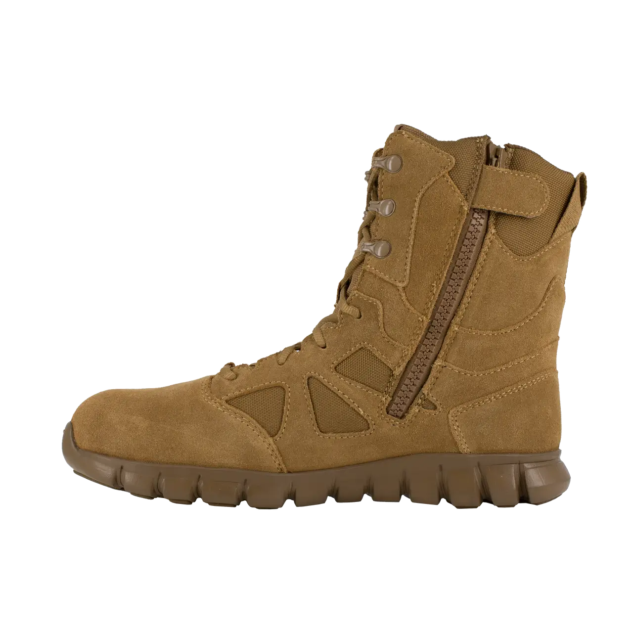 8 Inch Composite Toe Tactical Military Work Boots - Lightweight & Durable Safety Footwear for Construction, Hiking & Outdoor Work | Coyote Brown