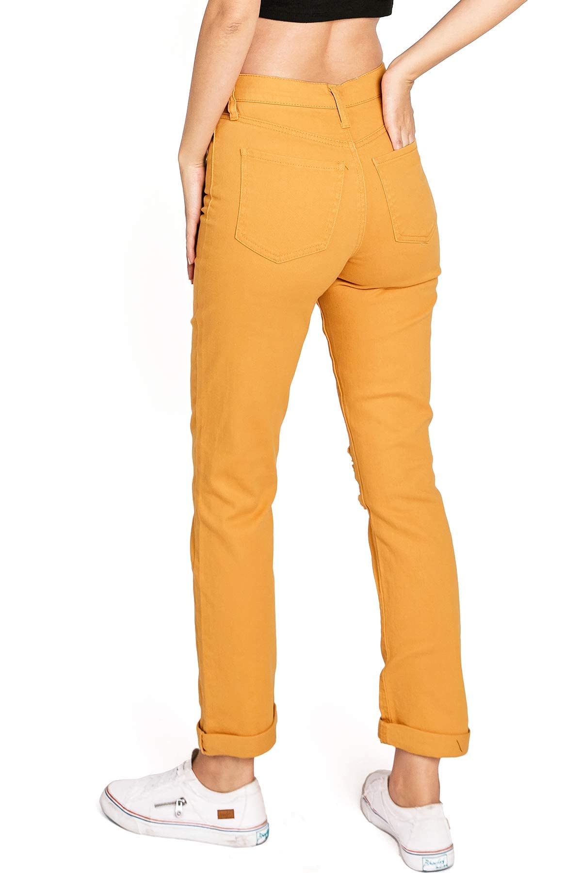 Celebrity Pink Women's High Rise Slim Fit Straight Leg Jeans for Juniors - Trendy Stretch Denim Pants for Casual Wear, Work & Night Out