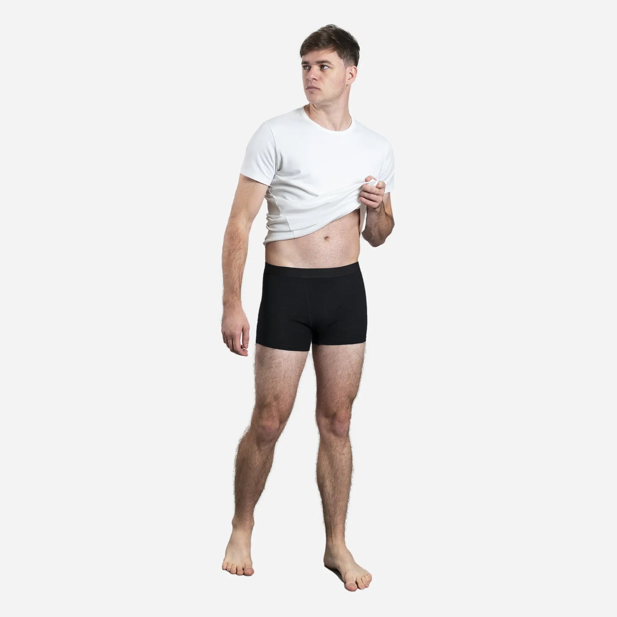 Ultra-Soft Men's Alpaca Wool Boxer Briefs - 160 GSM Lightweight Underwear for All-Day Comfort | Perfect for Travel, Hiking & Cold Weather Activities