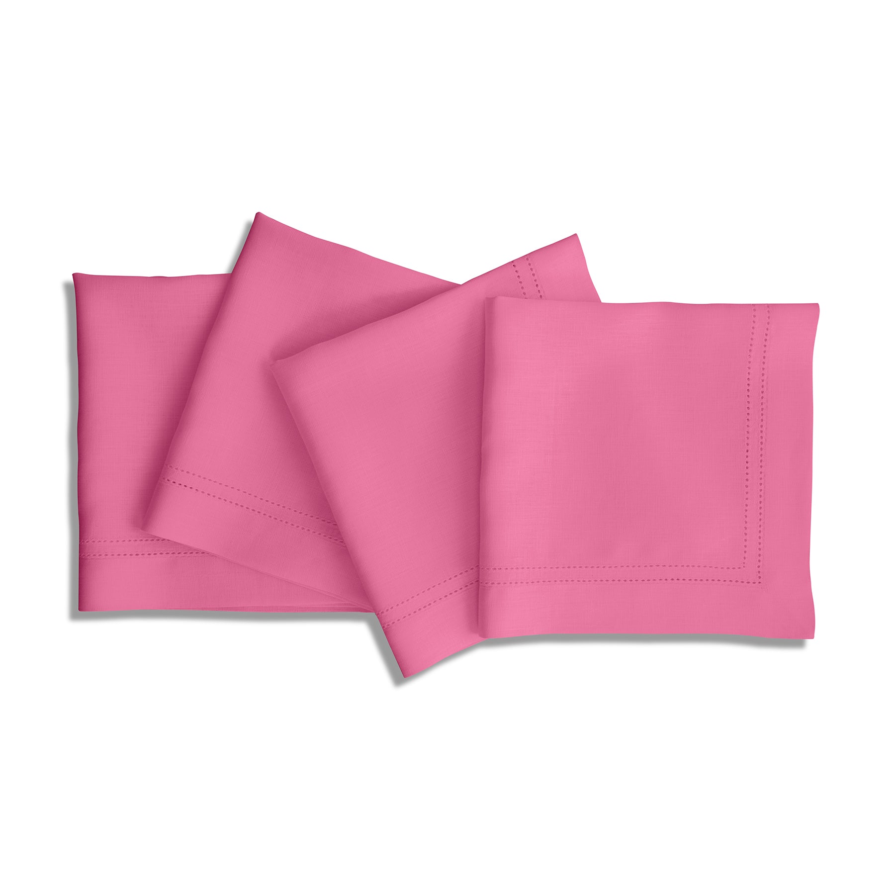 Premium Linen Double Hemstitch Napkins Set of 4 - Elegant Dinner Table Decor for Formal Dining & Special Occasions
