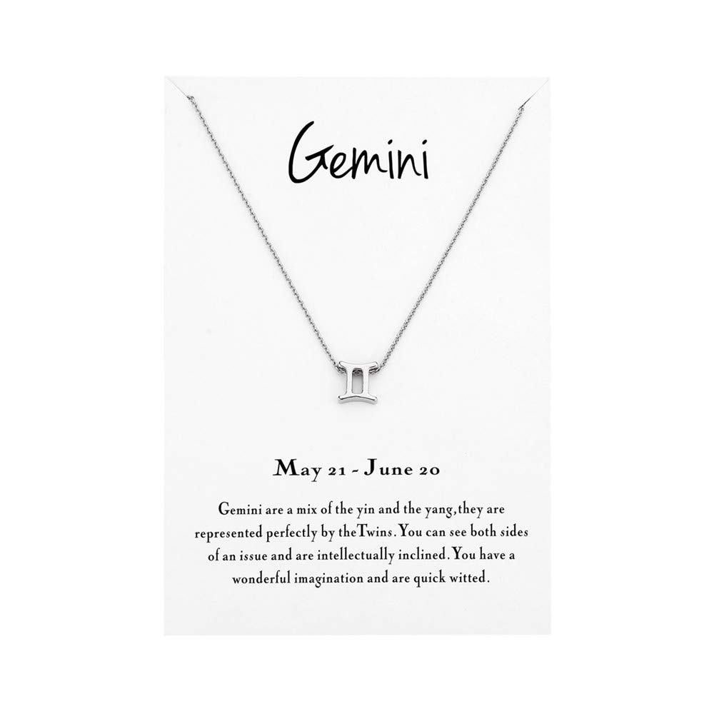 Zodiac Necklace for Women - Personalized Horoscope Constellation Pendant Jewelry - Perfect Astrology Birthday Gift for Her - Great for Daily Wear & Special Occasions
