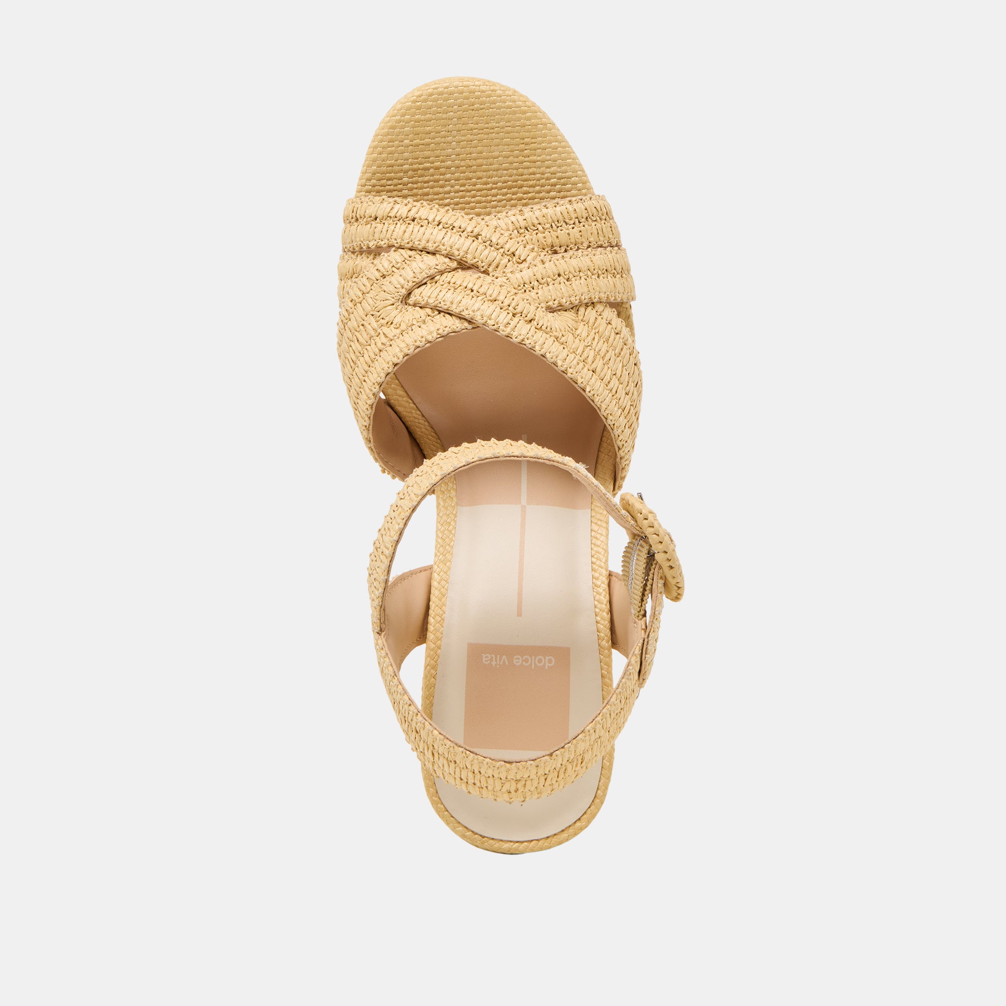 BETY HEELS LT NATURAL WOVEN RAFFIA Women's Sandals - Comfortable Summer Beach Wedges for Outdoor, Vacation, and Party Wear