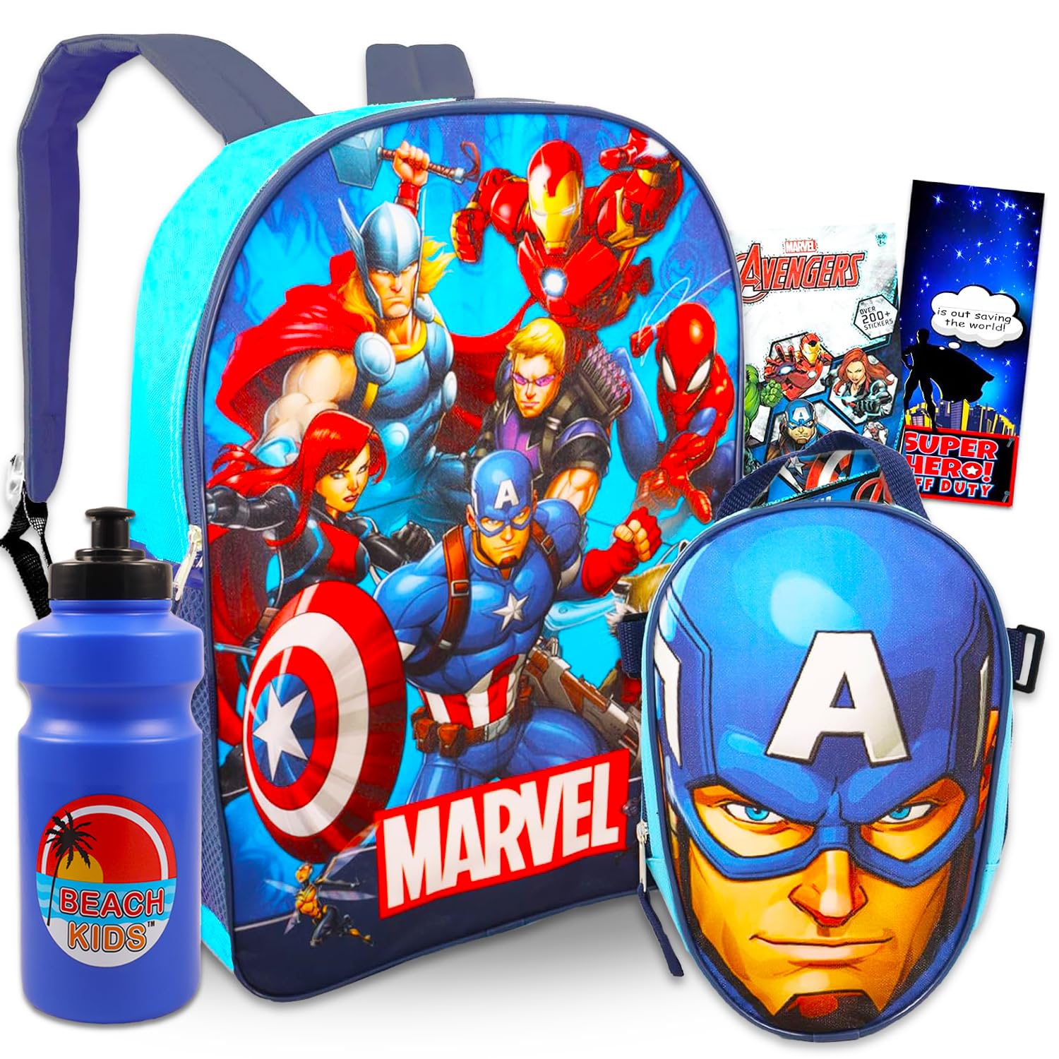 Marvel Avengers Backpack Set for Kids - 16