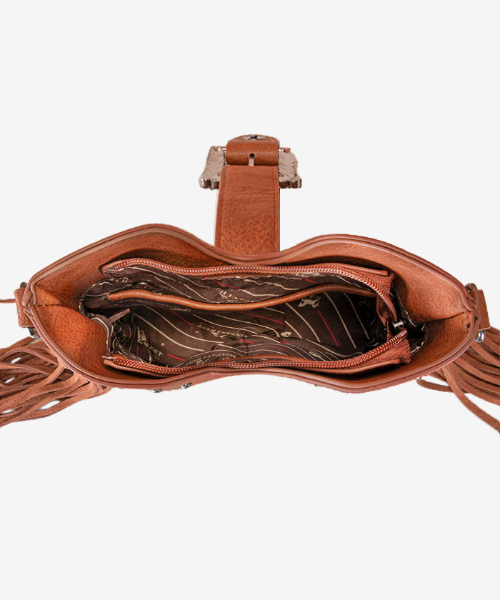 Montana West Floral Crossbody Bag for Women - Stylish Leather Shoulder Purse with Buckle Detail, Perfect for Daily Use, Travel & Shopping