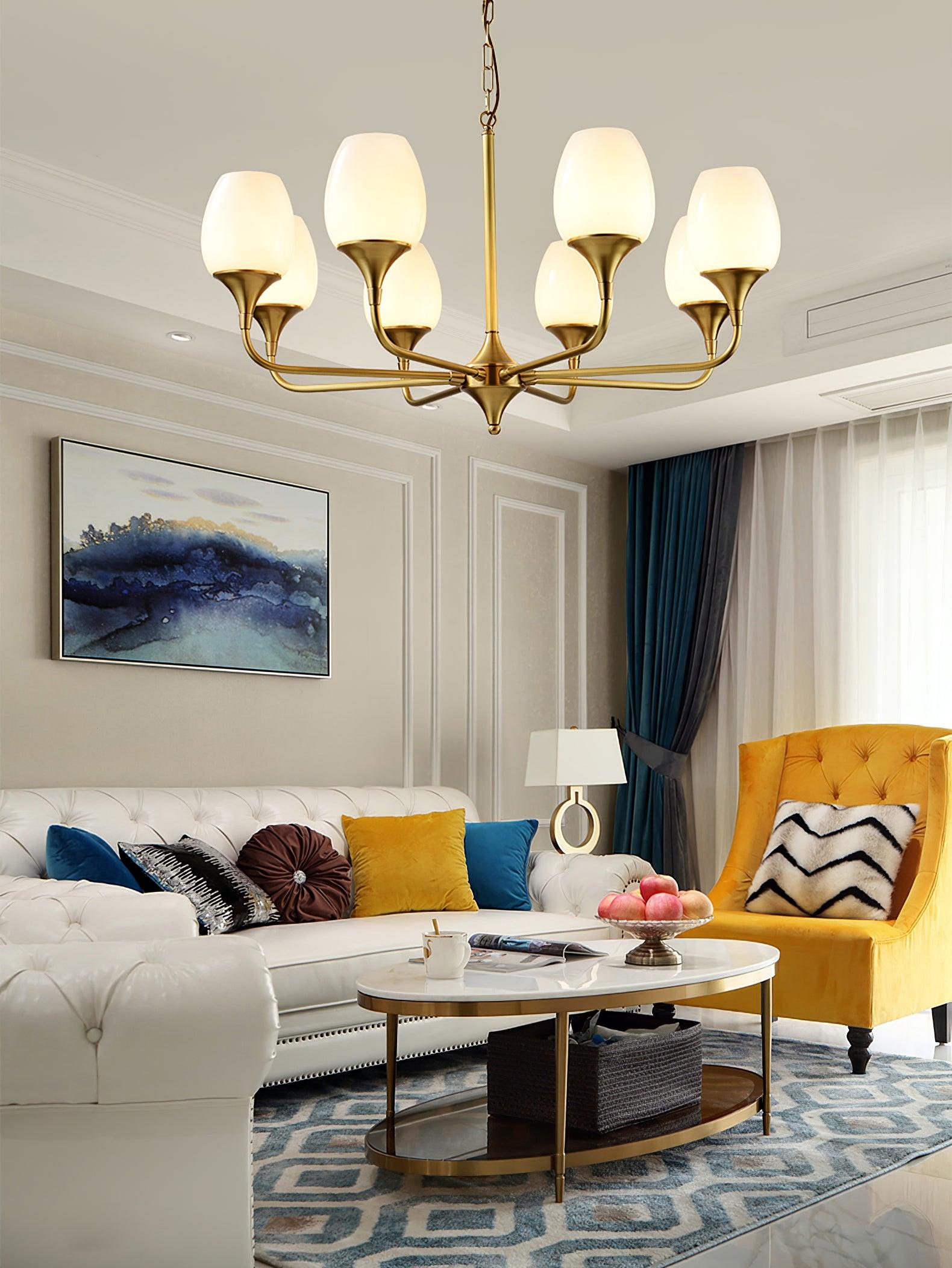 Charlie Chandelier - Elegant Crystal Ceiling Light Fixture for Dining Room, Living Room & Bedroom | Perfect for Home Decor, Wedding & Special Events