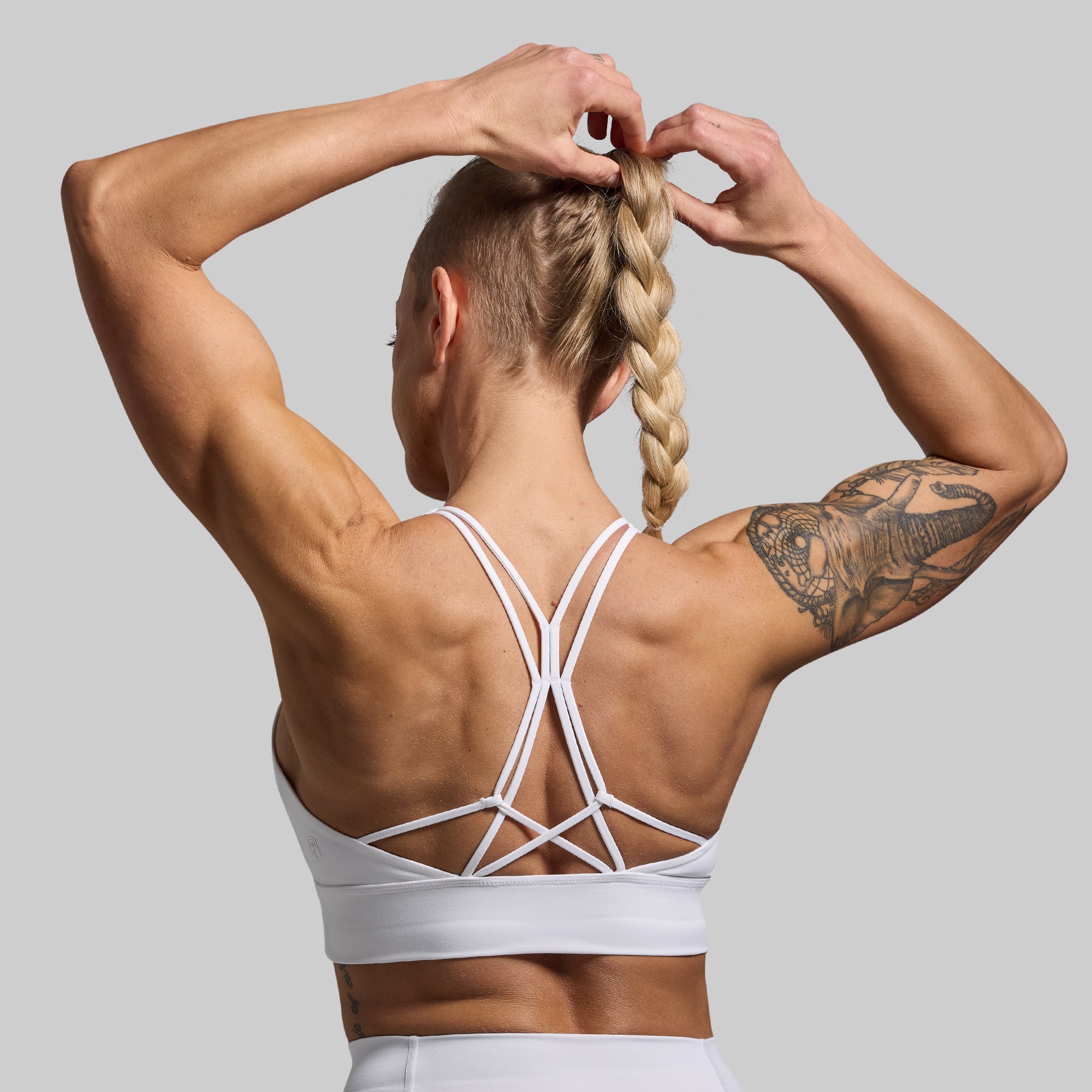 Trendy Eccentric Legging Set for Women - High Waisted Yoga Pants (White) | Perfect for Workout, Gym, Yoga & Casual Wear