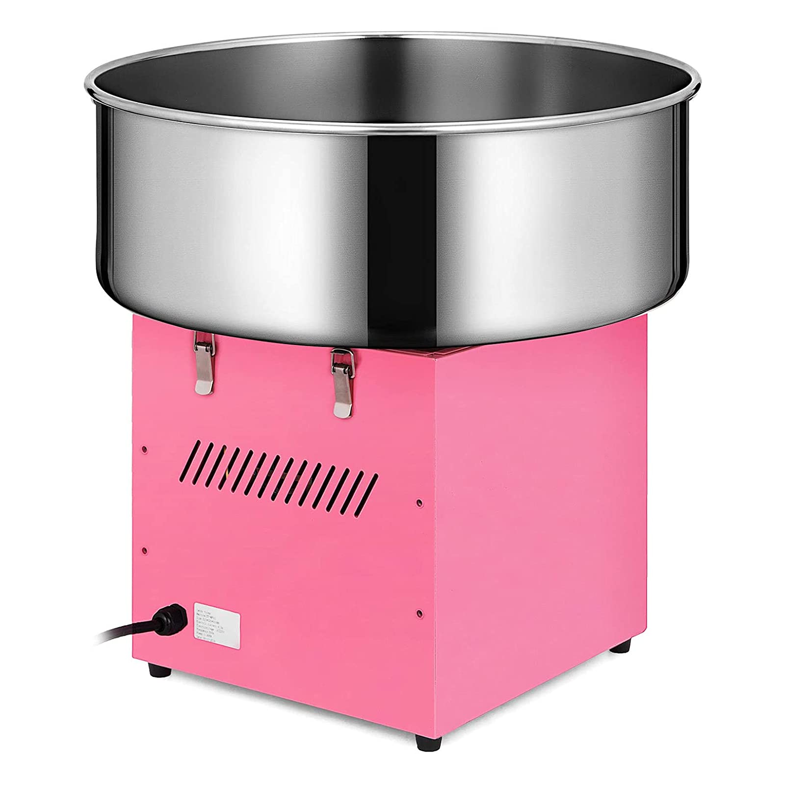 20.5 Inch Commercial Cotton Candy Machine - Stainless Steel Electric Candy Floss Maker for Parties, Carnivals, Fairs & Events - Perfect for Birthday Celebrations, Weddings, and Business Use