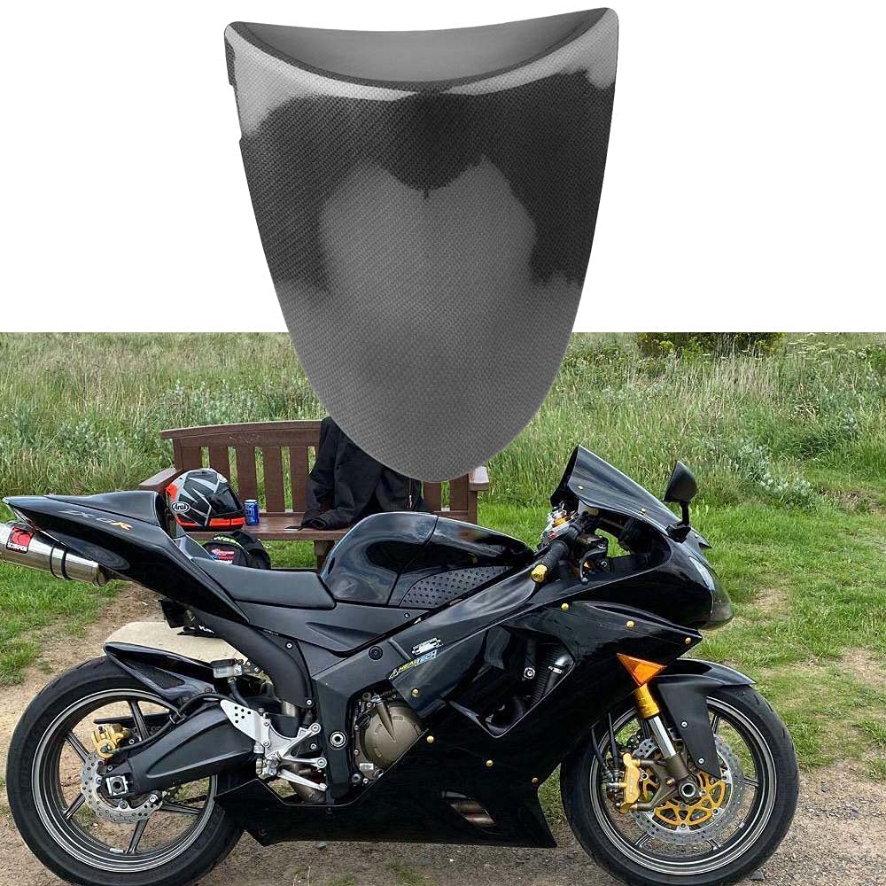 Kawasaki ZX6R 2005-2006 Rear Seat Cowl Cover - ABS Plastic Motorcycle Seat Replacement in Glossy Black | Perfect for Sport Bike Customization & Track Day Aesthetics
