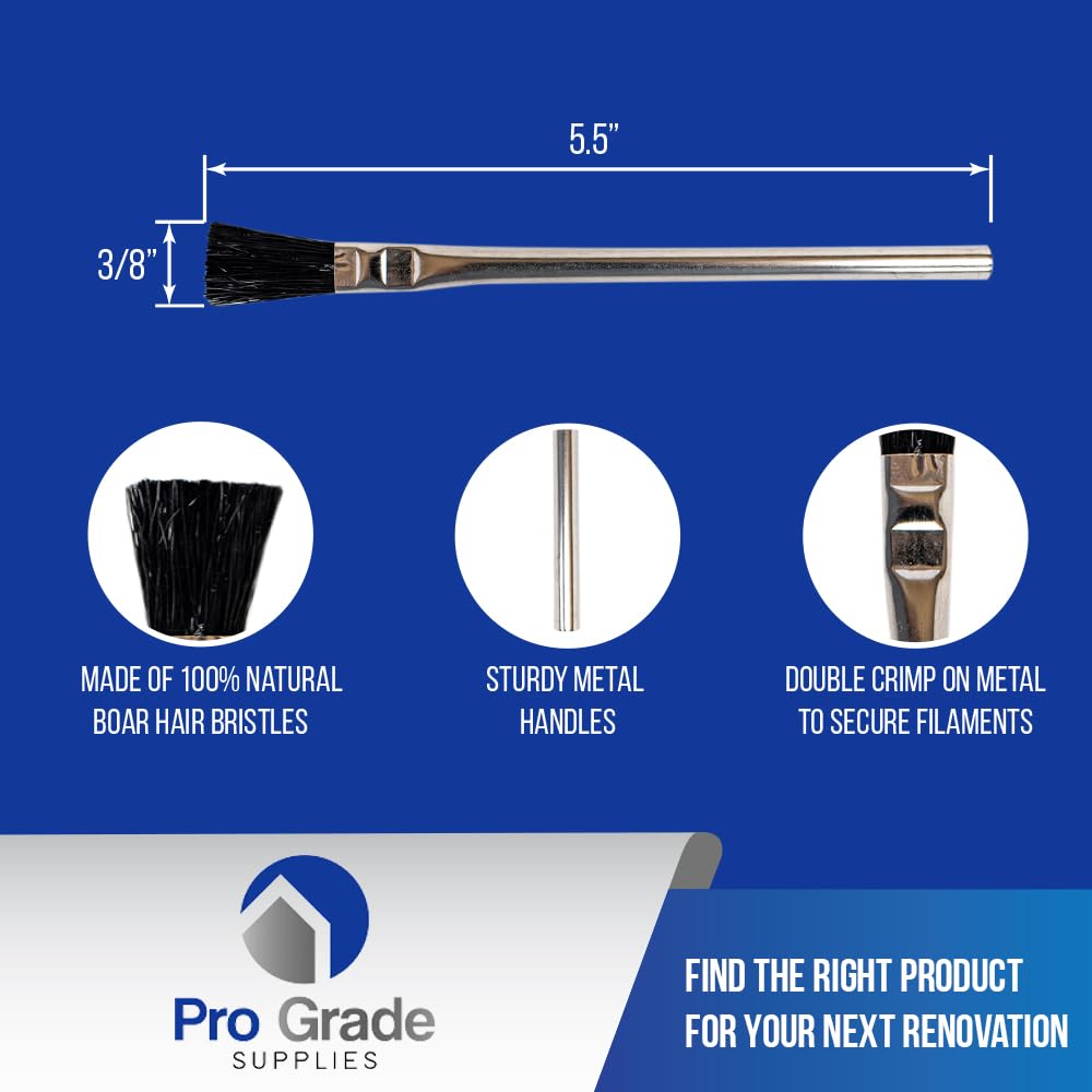 Professional Acid Brushes - 144 Pack 3/8