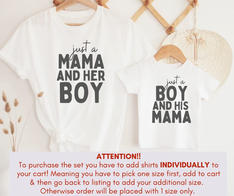 Matching Mom & Son Outfits - Mommy & Me Shirts for Boys - Mother's Day Gifts for Family Photos