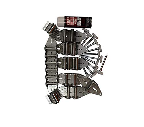 Premium Garage Door Tune Up Kit - Hinge Roller Wheel Replacement for 1 Car Door (8' Tall) | Perfect Fit | Includes Free E-Book | Ideal for DIY Garage Maintenance & Smooth Door Operation