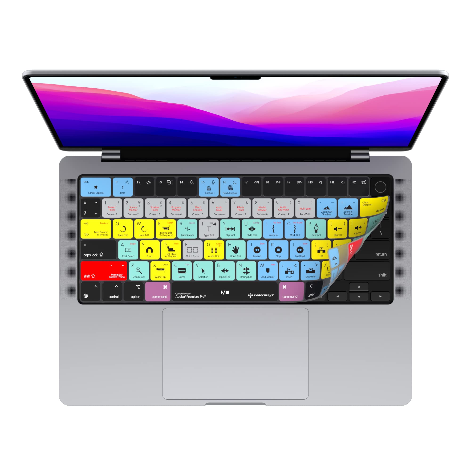 Adobe Premiere Keyboard Cover for MacBook Pro 14