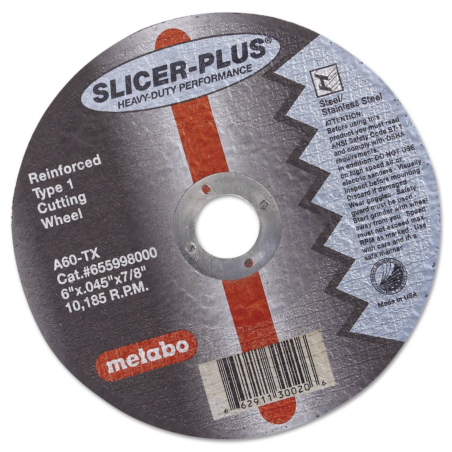 METABO 55998 SLICER PLUS High-Performance Cutting Wheels – Ideal for Metalworking, Construction & DIY Projects