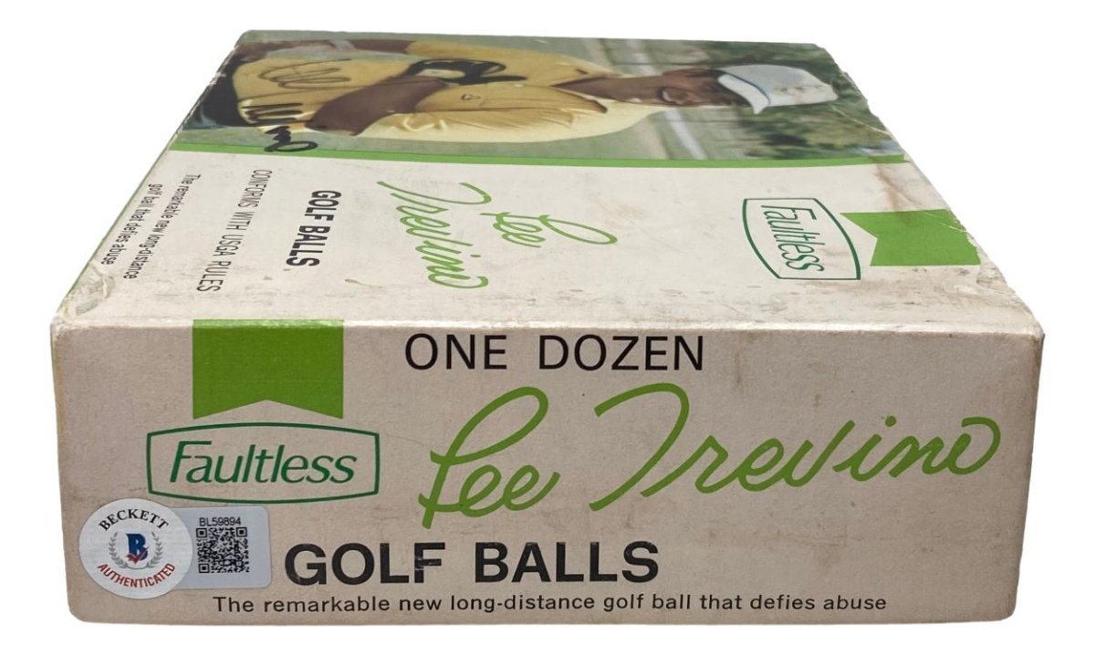 Lee Trevino Autographed Faultless Golf Balls Collection - Limited Edition Signed Memorabilia for Golf Enthusiasts | Perfect for Display, Collecting, and Gifting