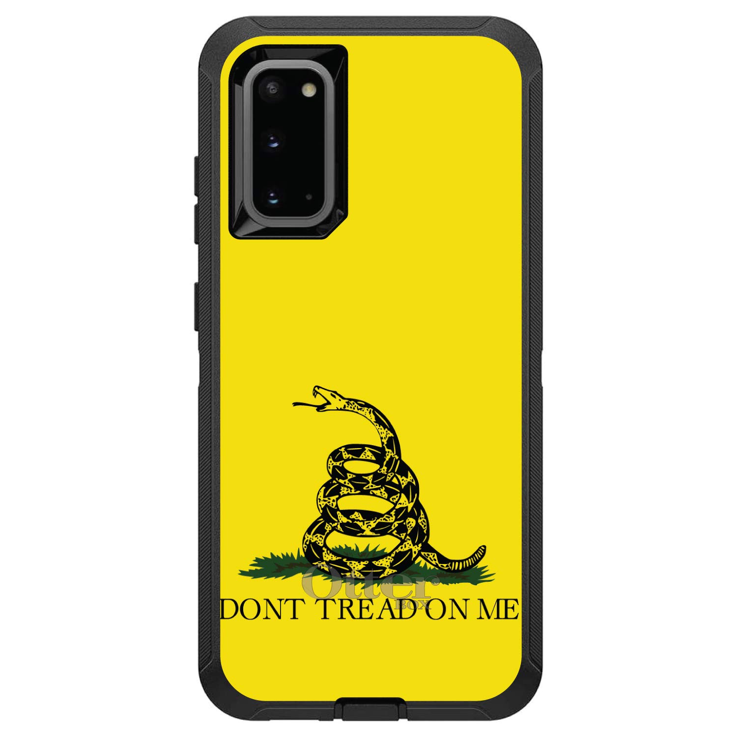 Premium DistinctInk Case for Samsung Galaxy S20 Ultra & S20 Ultra 5G (6.9 Inch Screen) - Rugged Protective Cover with Gadsden Flag Design - Durable Replacement for OtterBox Defender - Perfect for Outdoor Activities, Work & Travel