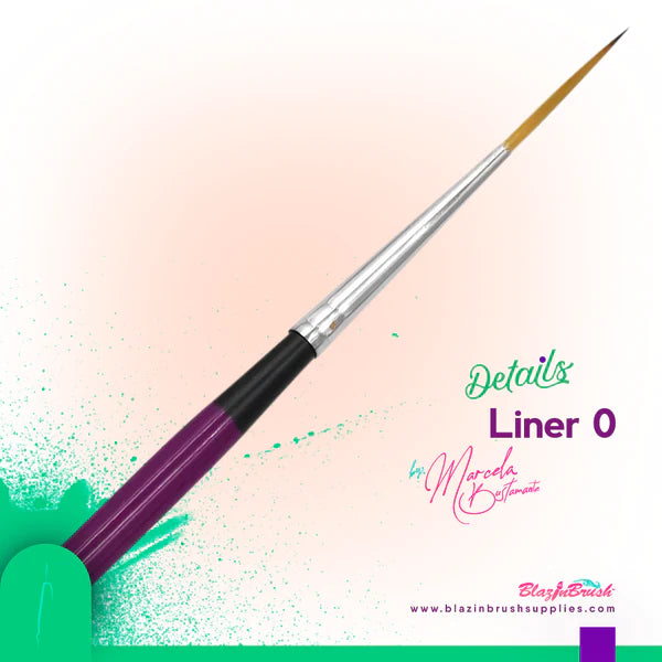 Blazin Brush Liner - Ultra Fine Tip Eyeliner for Precise Winged Liner & Smokey Eye Makeup | Waterproof & Long Lasting | Perfect for Everyday Wear & Special Occasions