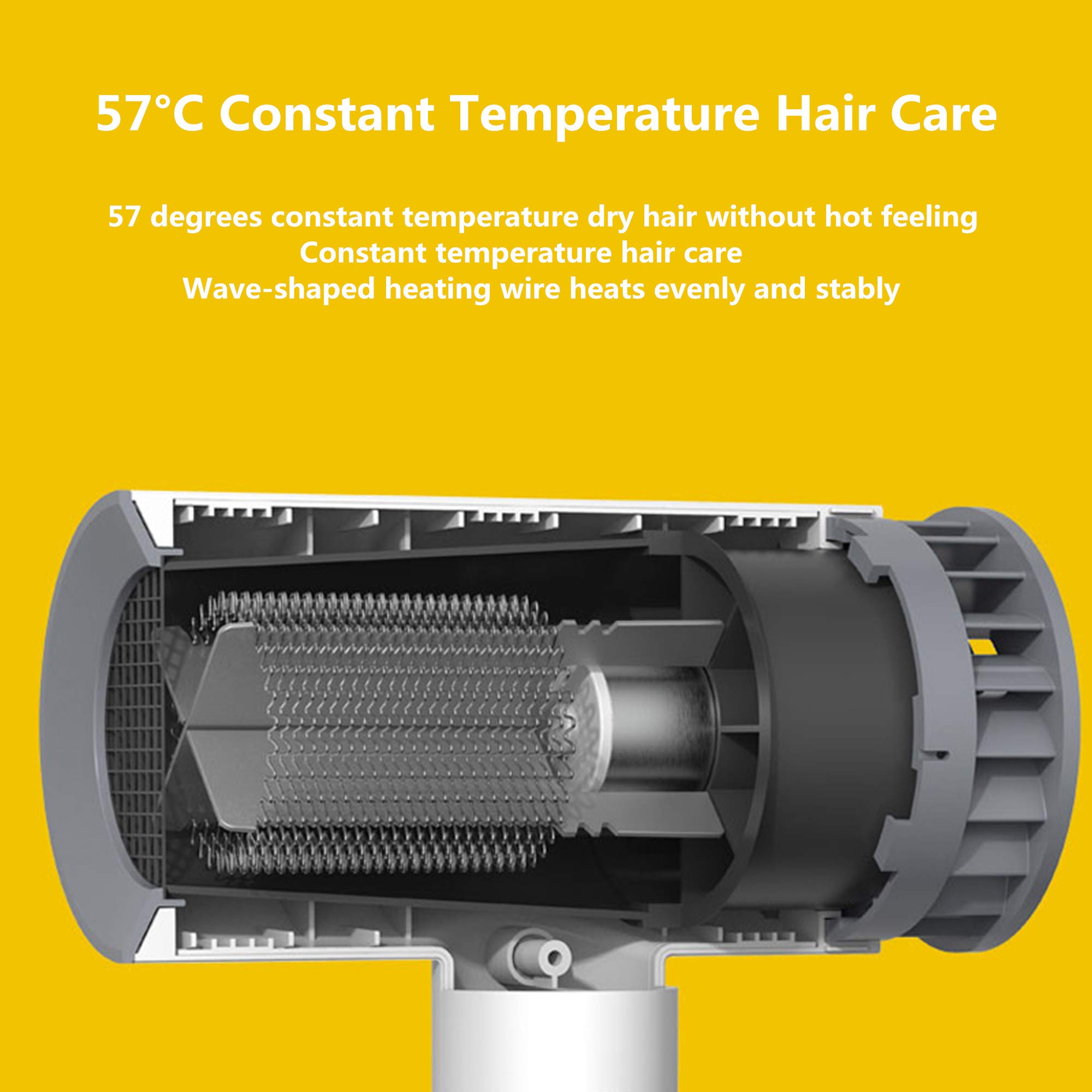 Portable Cordless Hair Dryer - Lightweight Rechargeable Blow Dryer for Travel, Home & Salon Use | Fast Drying for Humans & Pets | Perfect for Camping, Gym, School & On-the-Go Styling
