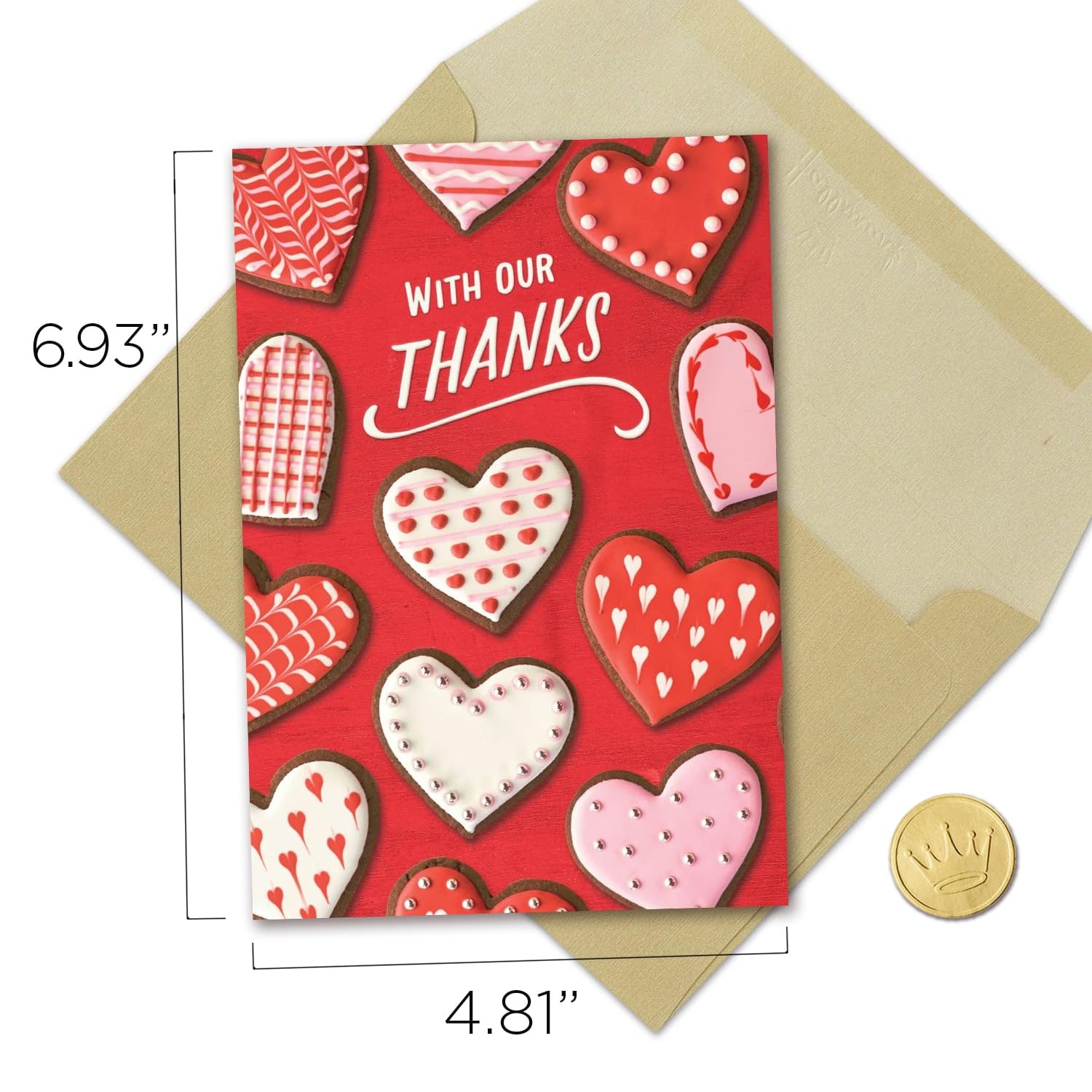 Hallmark Business Bulk 100 Pack Professional Valentine's Day Thank You Cards for Customers & Clients - 5