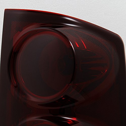 AKKON Dark Red Rear Tail Lights Brake Lamps Pair Compatible with Dodge Dakota - Left Driver & Right Passenger Side Replacement - Improved Night Visibility & Safety - Perfect for Off-Roading, Night Commuting & Enhanced Vehicle Style