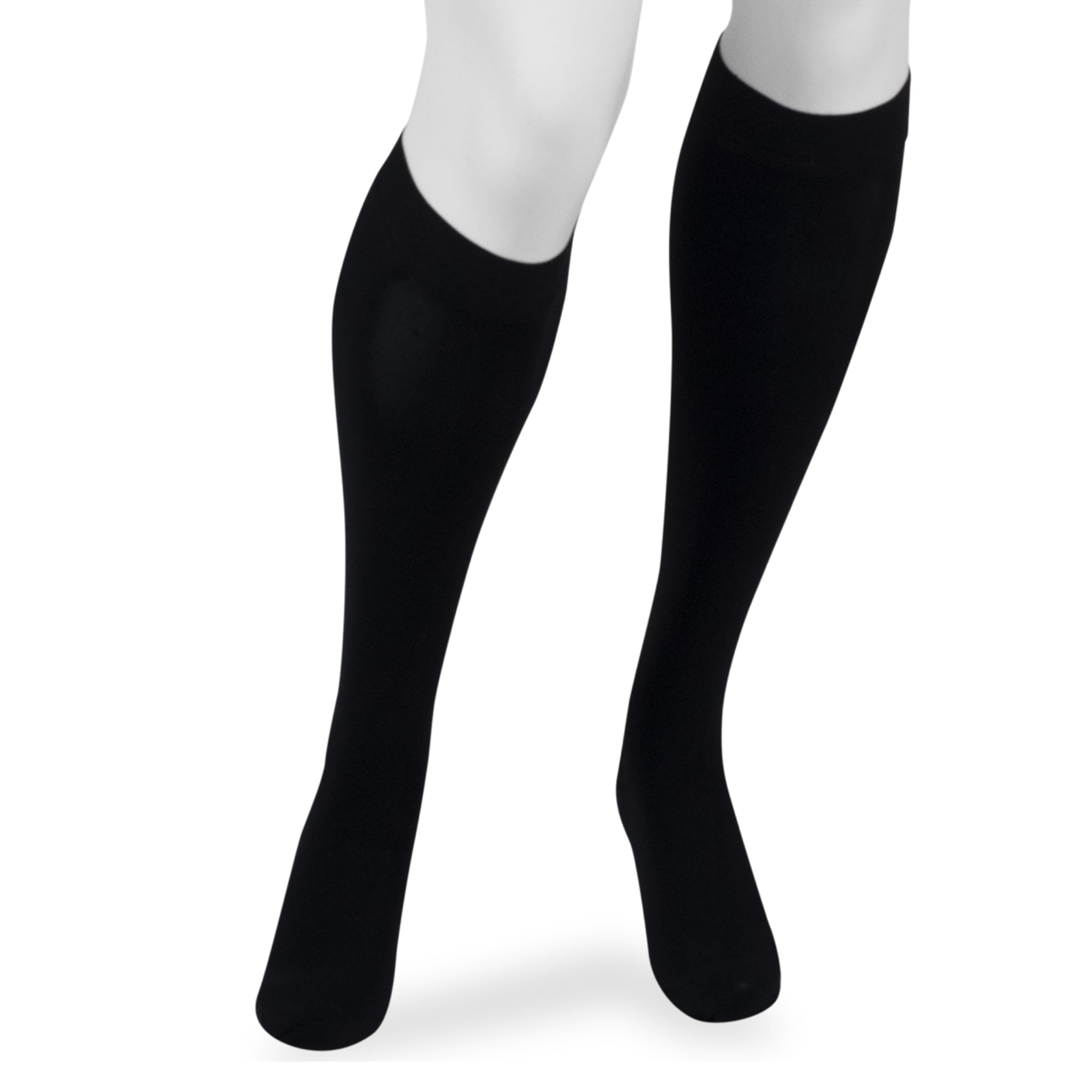 Juzo Assist Knee High Open Toe Compression Stockings 30-40 mmHg - Therapeutic Support for Men & Women - Comfortable & Breathable Medical Socks for Varicose Veins, Edema & Post-Surgery Recovery - Black (3 Pack) - Ideal for Travel, Work & Daily Activities