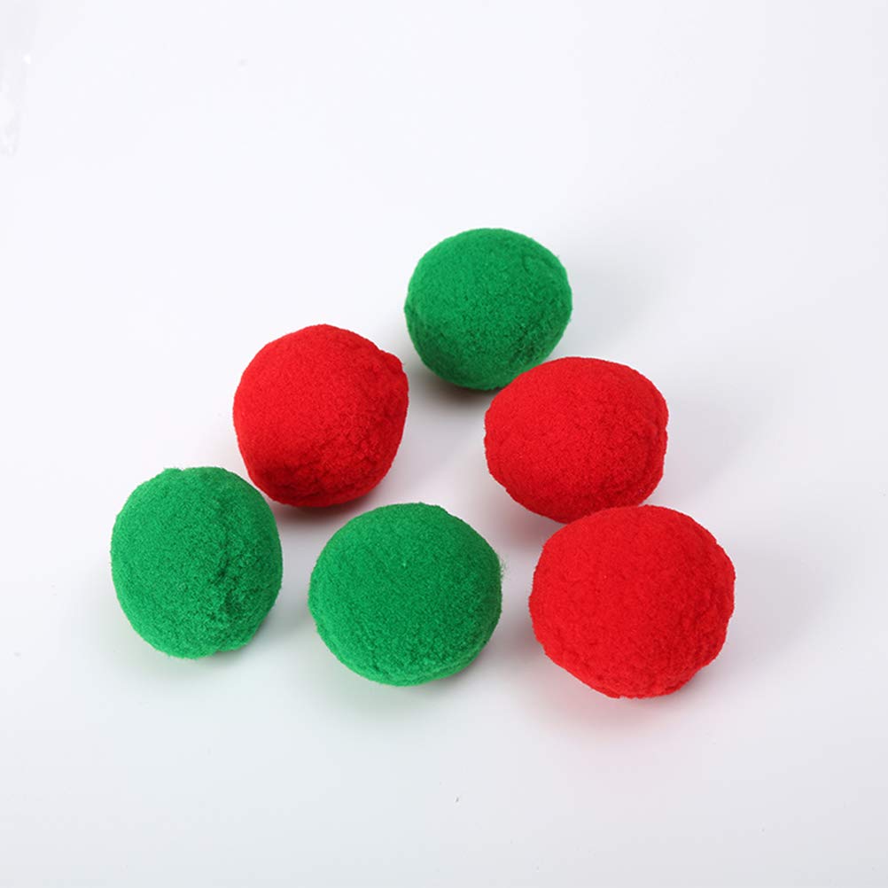 15PCS Cat Toy Balls with Fluff - Interactive Cat Yarn Scratching Toys for Indoor Kittens, Pompon Balls & Rattle Pet Toys for Training & Teasing - Perfect for Playtime, Exercise & Bonding with Your Feline Friend