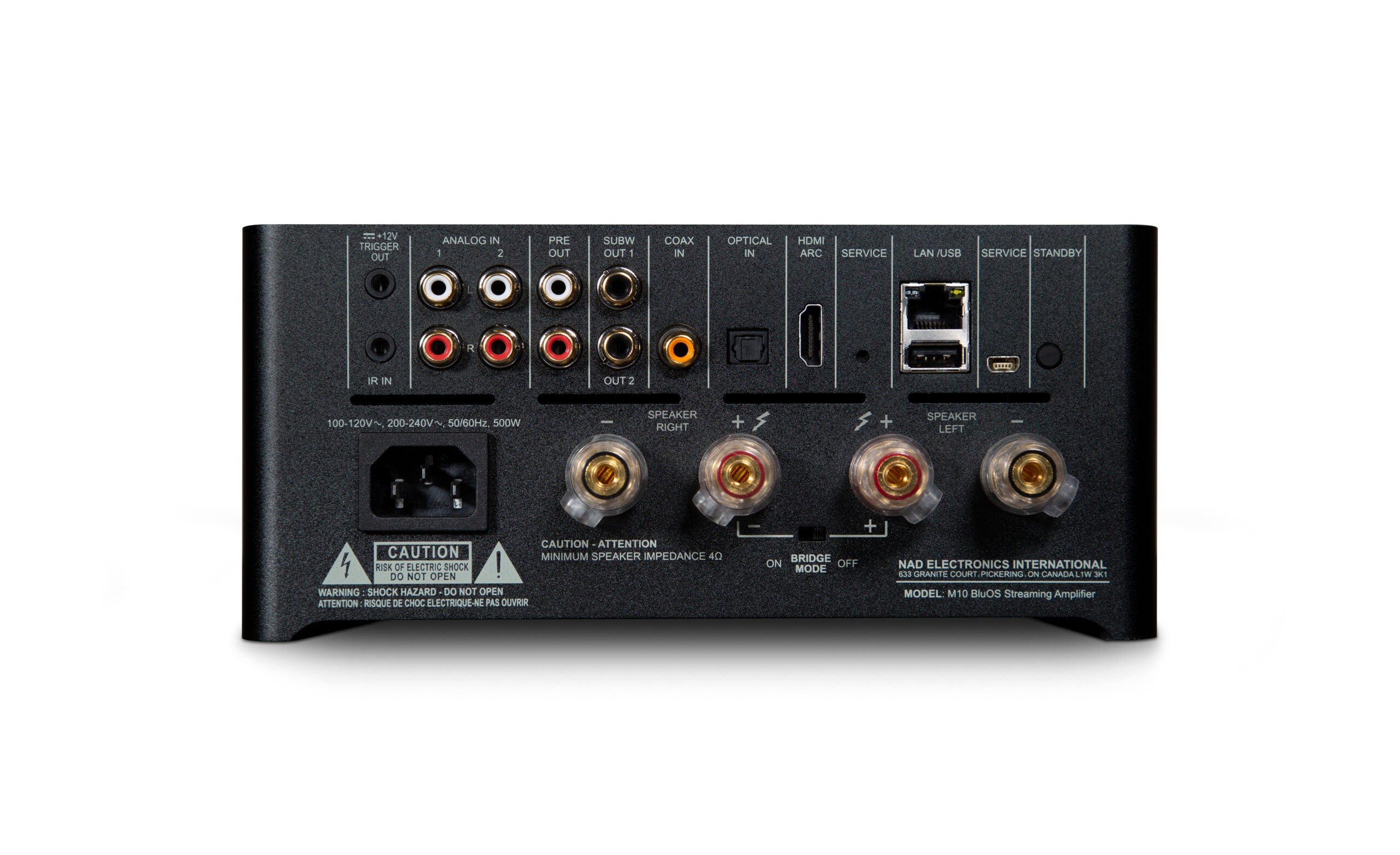 NAD M10 BluOS Streaming Amplifier - High-End Wireless Audio System for Home Theater & Music Streaming | Perfect for Living Rooms, Studios & Audiophiles