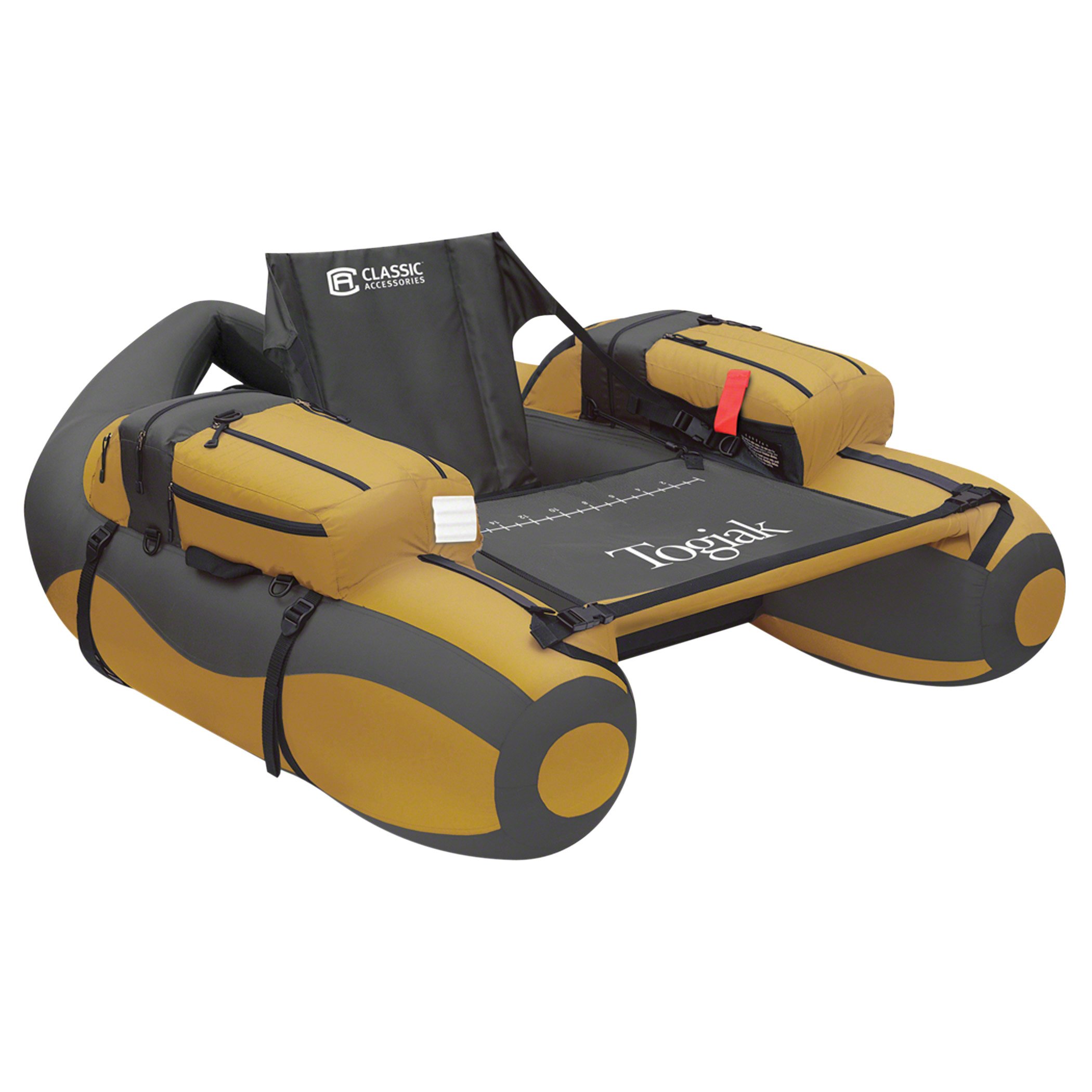 Classic Accessories Togiak Inflatable Fishing Float Tube with Backpack Straps - Lightweight Portable Fishing Gear for Lakes & Rivers