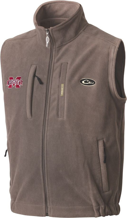 Mississippi State Bulldogs Windproof Layering Vest for Men & Women - Lightweight Insulated Puffer Vest for Outdoor Activities, Hiking, and Tailgating