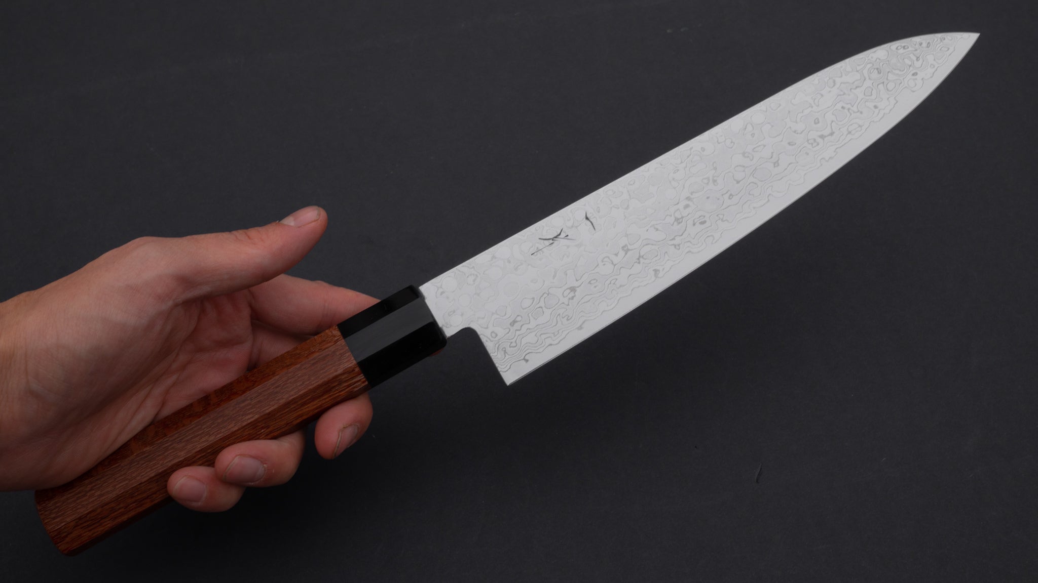 Premium Hitohira HG Damascus Gyuto 210mm Japanese Chef Knife - Lacewood Handle for Professional Cooking, Sushi & Meat Slicing