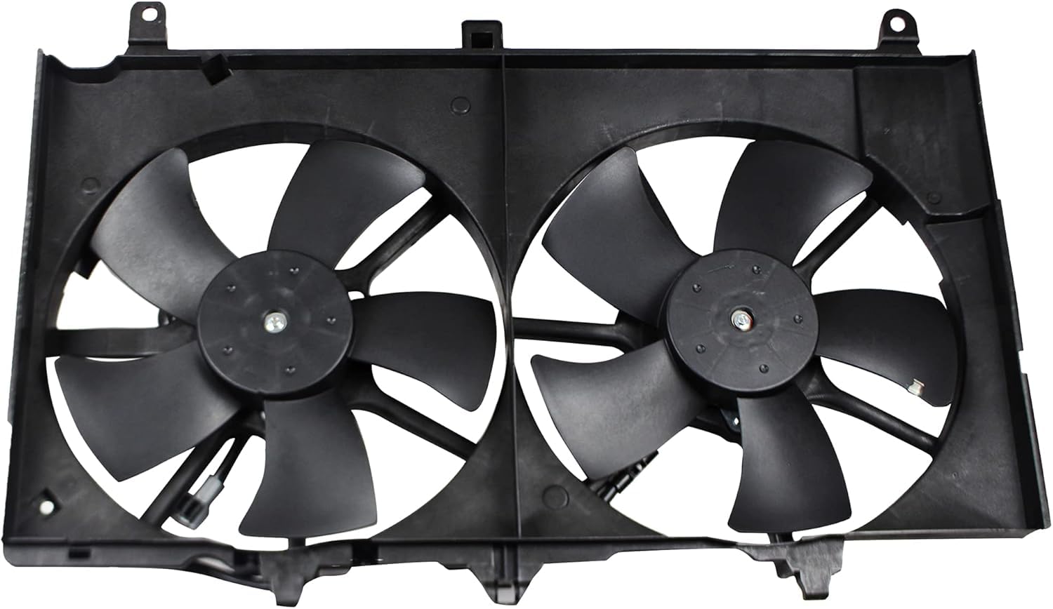 620-429 Engine Dual Radiator & Condenser Cooling Fan Assembly for Infiniti G35 Nissan 350Z 2003-2007 V6 3.5L (Part# 21481CD000 21487-CD00A NI3115127) - Perfect for Engine Cooling System Replacement & Performance Upgrade