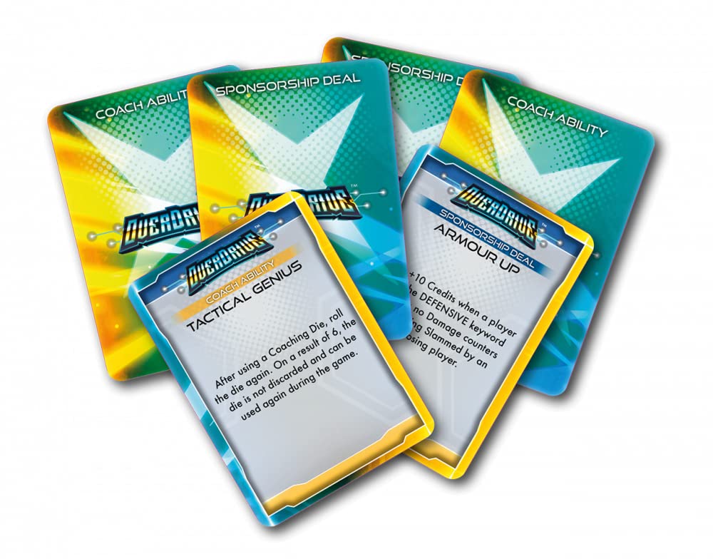 Mantic Games Overdrive Card Deck - Coach Abilities & Sponsorship Deals | Strategy Card Game for Board Game Nights & Competitive Play