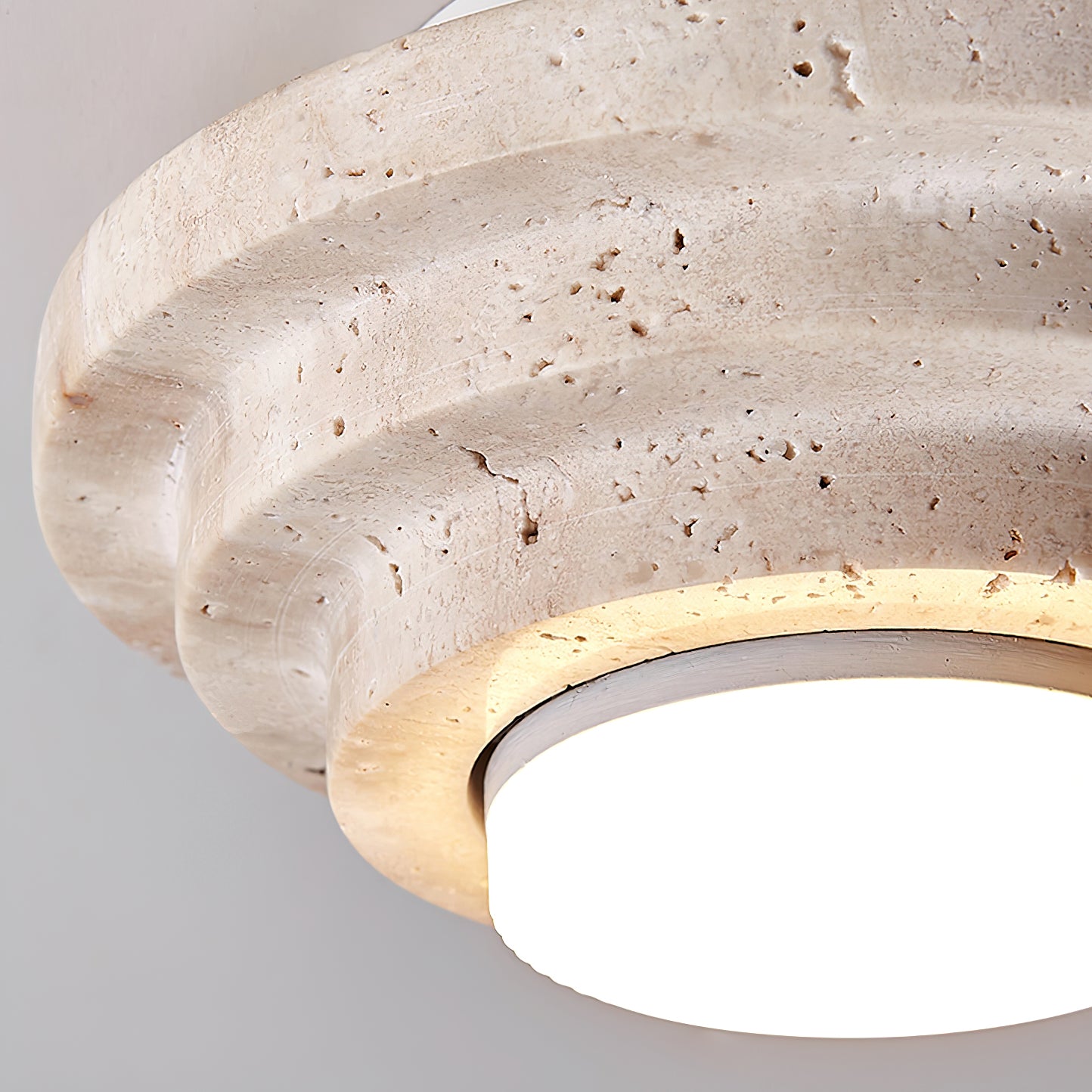 Modern Aperture Ceiling Lamp - Adjustable Brightness LED Flush Mount Light for Living Room, Bedroom, Kitchen - Energy Efficient Home Lighting Fixture for Indoor Spaces