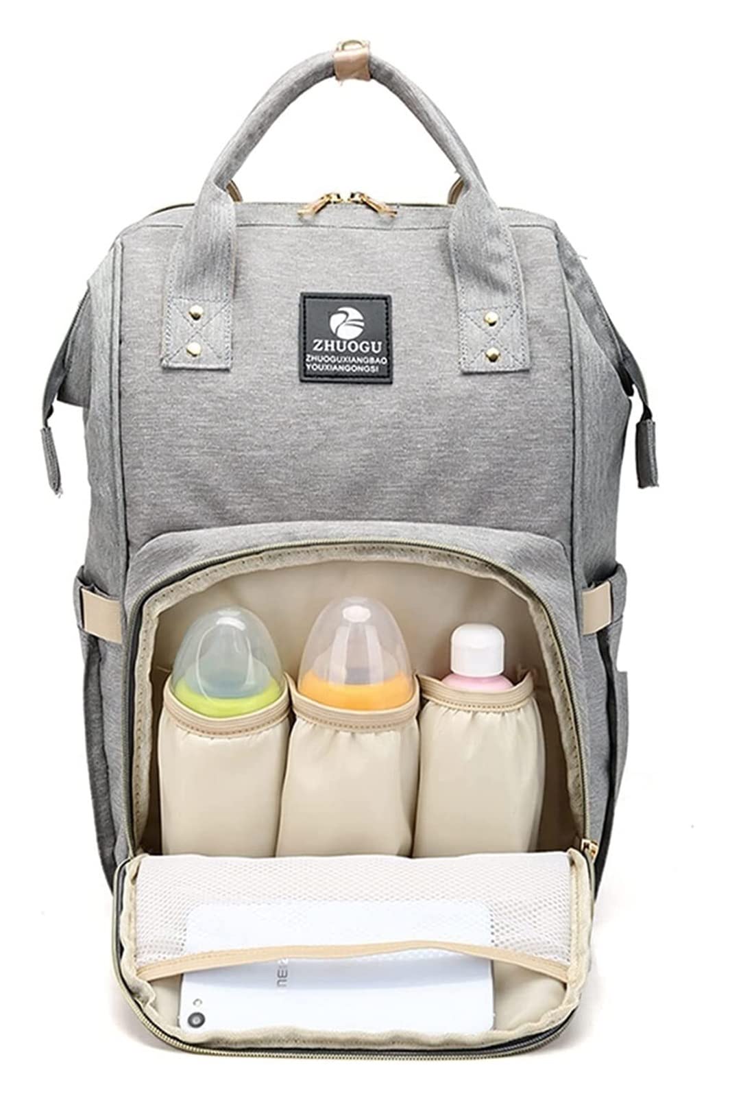 AALINAA Multi-Function Waterproof Diaper Backpack for Moms - Large 12