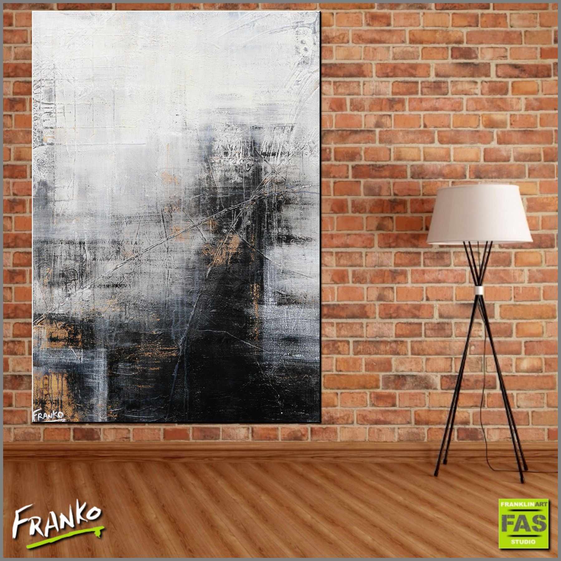 Bronze Age 140cm x 100cm Grey Black Abstract Canvas Art - Modern Wall Decor for Living Room, Bedroom & Office