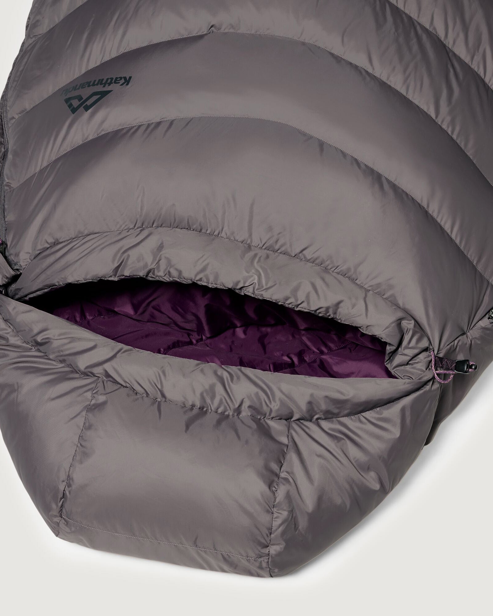 Vurso 4°C Lightweight Large Sleeping Bag for Camping & Hiking - Light Quartz/Red Earth - Perfect for Backpacking, Outdoor Adventures & Cold Weather Survival